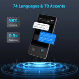 Smart Real-time Language Translation Device Pocket Speech Translator 144 Languages for Travel Business Hot Sale New