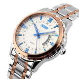 Men's Steel Belt Business Waterproof Calendar Quartz Watch