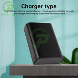 12V Rechargeable 3 Cell Solder-Free 18650 Tandem Battery Box Removable Protection Lid With DC Holder