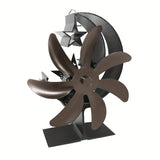 1pc, Fireplace Fan, Wood Stove Fan, Non Electric Fan For Wood, Thermoelectric Fan Thanksgiving Halloween Christmas Gift Fall Winter Essential Fireplace Accessories Wood Stove Accessories