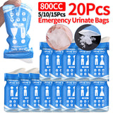 5-20Pcs Outdoor Emergency Urinate Disposable Pee Bags Travel Mobile Toilet Women Men Portable Urine Baby Vomiting Bag