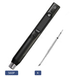 SEQURE S60P Upgraded Version Electric Soldering Iron Supports PD|QC|DC|PPS Power Supply Compatible with C210 Soldering Iron Tip Precision Electronic Mobile Phone Repair Tool Anti-static Soldering Pen 60W