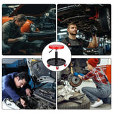 Car Maintenance Liftable Metal Chair for nical Workshop Adjustable Roller Wheels Seat Garage with Tray Stool Tool
