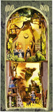 DIY Book Nook Kit - DIY Dollhouse Booknook Kit for Bookshelf Insert Decor Alley. Bookends Model Build Creativity Kit (Magic Pht).