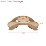 1PCS Hot Pot Arch Bridge Plate Sushi Bridge Boat Tableware Dessert Wooden Dim Sum Plate Sushi Tray Kitchen Sushi Plate