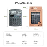 Desktop 12 Digit Large Solar Power and LCD Display Big Button Calculator Suitable Office School Home for Kids