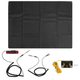 Grounding Mat Kit Highly Conductive Improves Sleep Grounding Pad Breathable PU Leather Stress Relief with 5m Cord for Working