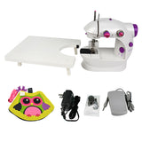 Istudio Household Mini Hand Sewing hine Manual Portable 2-Speed with Extension Table