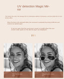 Intelligent sunscreen UV makeup mirror handheld LED beauty mirror portable charging eye protection USB
