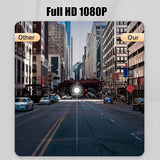 1080P Dash Cam 3 Channel Front Inside Rear Camera Recorder 4" Touch Screen Night Vision Loop Recording G-Sensor Parking Monitor