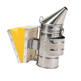 2X Stainless Steel Bee House Smoker Hive Equipment Beekeeper Tools And Equipment