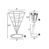 Basket Single Head Rack 6 Pieces of French Fries Cups Fried Chicken Cooked Food Display Stand