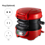 Portable Burger & Omelette Toaster - Breakfast Sandwich & Hamburger Maker with Egg Cooker Ring, Non-Stick for Pancakes