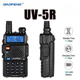 Original Baofeng UV5R Walkie Talkie 136-174Mhz & 400-520Mhz Dual Band Frequency Modulation 1800mah Radio LED Screen