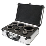 Dry Diamond Drilling Core Bits Set M14 Thread Brazing Hole Saw Set 6 Pcs Porcelain Tiles Crowns Granite Marble Hole Saw Tools