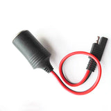 Female Cigarette Lighter Socket to with Sae 2 Pin Quick Release Disconnect Connector Plug 14AWG Extension Cable