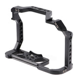 Camera Cage for Canon EOS R5 R6 Arca with Frame w/ Cold Shoe Camera Rabbit Case Frame Rig with Cold Shoe Handle Locating Holes
