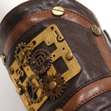 Industrial Retro Gear Leather Arm Ring
