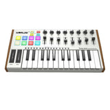 WORLDE TUNA MINI USB MIDI Keyboard Controller - Ultra-Portable 25 Keys, 8 RGB Backlit Trigger Pads, 6.35mm Pedal Jack