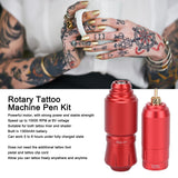 Tattoo Machine Pen Kit Interface 1300mAh Battery Powerful Motor Cordless Tattoo Power Supply for Cartridges Needles