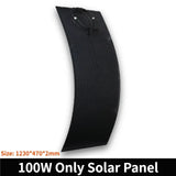 200W 100W Flexible Panel Kit 18V Cell 10A-100A Controller for Mobile Phone Car RV Camping Solar Plate Charger