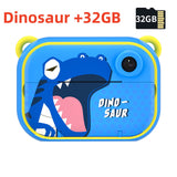 Instant Print Kids Camera 1080P Rechargeable Kids Camera Selfie Video Child Camera For 6-12 Years Old Girls Boys Birthday Gift