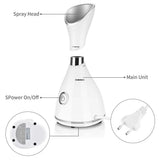 Nano ion deep cleansing hot cleaner sprayer beauty steamer facial steam