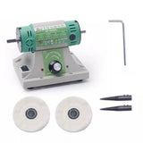 220V Electric Gold Ornament Copper Grinder Speed Adjustable Double Head Cloth Wheel Polishing Thin