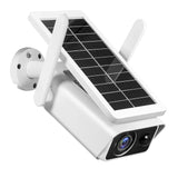 Outdoor Solar Security Camera - 4MP, Chargeable Battery, Wireless WiFi, Home Surveillance with PIR Motion Detection & Night Vision