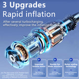 Electric Compressor Portable Iator with LCD Display High Precision Air Pump For Motorbike Vehicle Bicycle Tire Balls