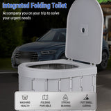 Outdoor Portable Convenient Car-mounted Folding Toilet with Tent for Travel Adult Children Potty Odor-proond Non-slip