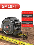Wear-resistant Steel Tape Measure tools Anti-corrosion Retractable Woodworking Ruler Measuring Tools