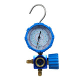 Air Conditioning Pressure Single Diagnostic Manifold Gauge with Clear Scale Fits R410A R22 R134A R404A Refrigerants