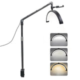 HD-M30X 36W Desktop LED Video Light Half-moon Shaped Fill Lamp Bi-color 3200K-5600K Dimmable for Vlog Beauty Salon Makeup