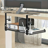 Adjustable hanger iron table Arlene, rectangular shelf for basement office