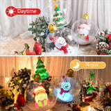 60cm Giant Luminous Christmas Balls With Lights Pvc Outdoor Xmas Iatable Ball Holiday Yard Lawn Porch Decor