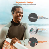 Bone Conduction IP68 Waterproof Bluetooth 5.1 Open Ear Wireless Sports Headphones for Running Swimming Blue