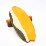 Wooden Balance Board With Bandage Surf Yoga Twisting Fitness Core Workout For Abdominal Waist Leg Muscle Roller