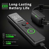 500m Electric Dog Training Detachable Bark Rechargeable Anti Barking Shock Vibration Reflective Collar for All Dogs Pet