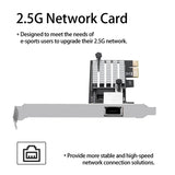 1Set Single-Port PCI Express Gigabit Network Card I225 Chips Gigabit Network Card RJ45 Ethernet Network Adapter