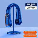 Rechargeable Portable Neck Fan - Ideal for Outdoor Sports and Hands-Free Cooling