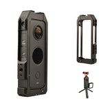 Camera Frame Cage for Insta360 ONE X2 Protective Case Cage Action Camera Rig with Cold Shoe Magnetic Mount Camera Cage