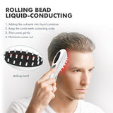 Red Light LED Therapy Comb for Growth EMS Microcurrent Massager Oil Applicator Bottle Scalp Root comb Brush Hair Care