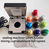 DIY Electric Coffee Portable Aluminum Foil Seag hine Sealer With Capsule Shells And Foils
