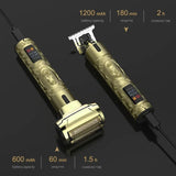 RESUXI 670 Cordless Trimmer Multi-function Electric for Men Household Carving Hair Clipper Shaver