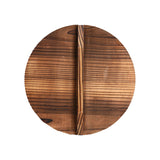 Natural Wooden Pot Cover Pan Lid With Large Handle Anti-Hot Anti-Spillover Hypotenuse Cover Wok Wooden Pan Lid Cookware Parts