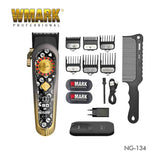NEW WMARK NG-134 Wireless charging technology, Patent design Hair Clipper With High Quality Fade Blade, adjusted zero-overlap