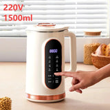 220V 1.5L Soybean Milk Electric Juicer Blender Mixer Wall Breaking 10-leaf Blade Intelligence Breakfast hine