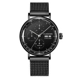 GUANQIN-Men's Automatic Mechanical Watch, Waterproof Men's Accessories, With Date Display And Power Reserve, Stainless Steel