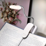 Book with clip, battery powered flexible reading light, portable night light for room decoration, 1 unit